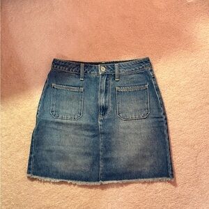 Hollister Blue Denim Mini Skirt